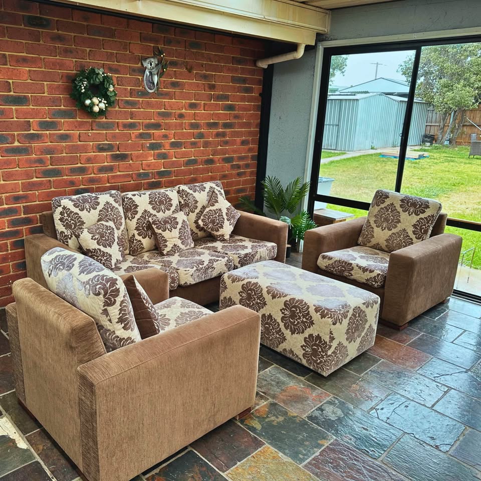 3+1+1 Sofa Set with Ottoman