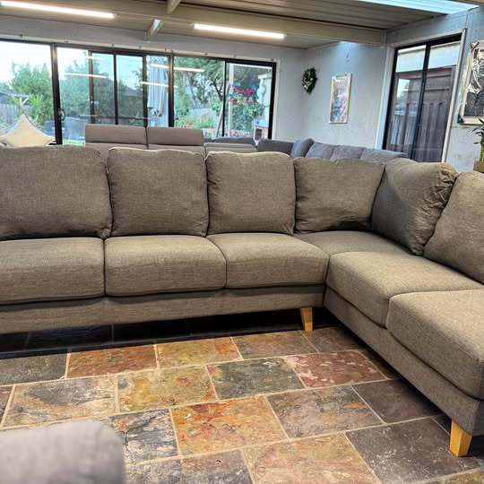 Large Grey Corner Sofa Reduced Price