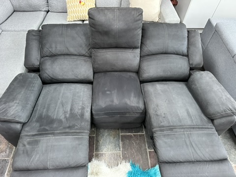 3-Seater Dual Electric Recliner Sofa — Professionally Cleaned photo 3