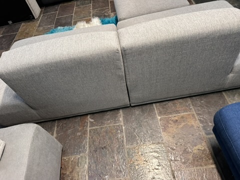 2-Seater Modular Sofa with Ottoman — Professionally Cleaned photo 4