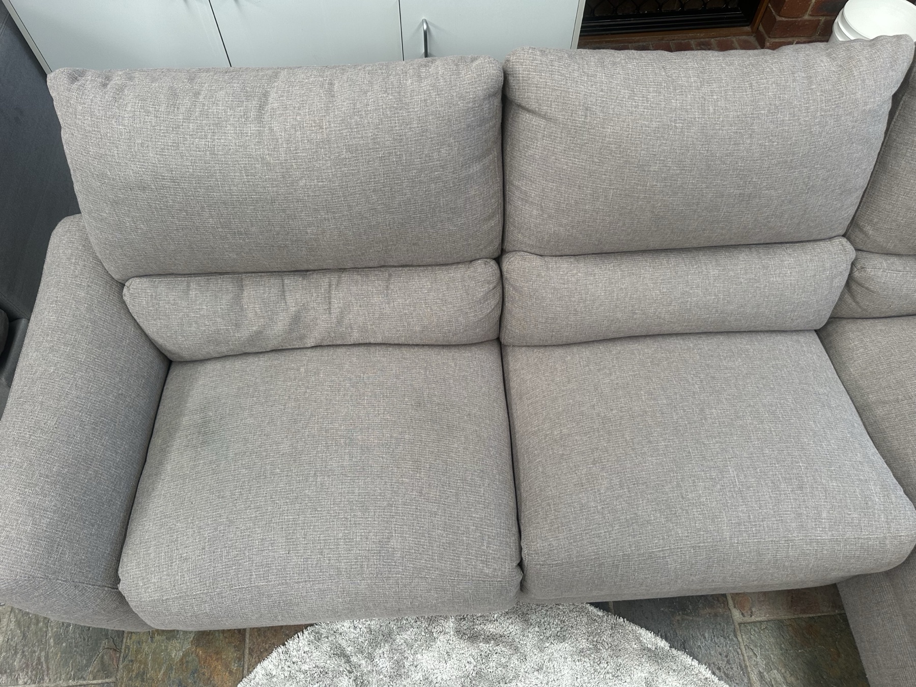 Professionally Cleaned Greige Electric Recliner Sofa with Chaise | Free Delivery* photo 8